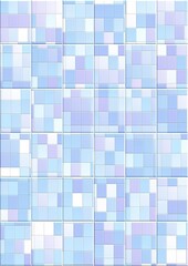 Pastel abstract tile square seamless pattern background.