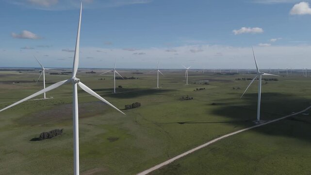 Energia renovable, aerogeneradores y nas