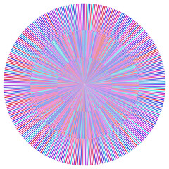 Abstract circle mirage technology.