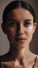 Calm and Reassuring Portrait with Warm Light