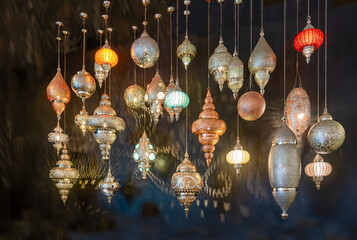 Beautiful handmade oriental lamps.