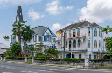 Guyana, Georgetown, the colonial building of the City Hall 