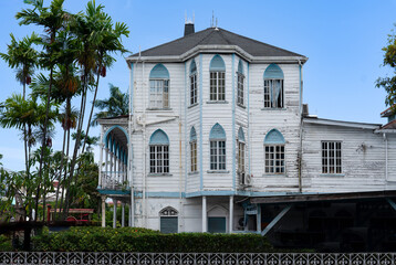 Guyana, Georgetown, the colonial building of the City Hall 