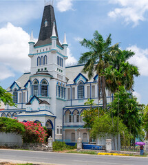 Guyana, Georgetown, the colonial building of the City Hall 