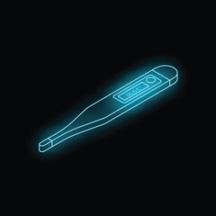 Electronic clinical thermometer showing normal human body temperature, healthcare and medical concept