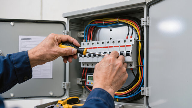 electrician at work
