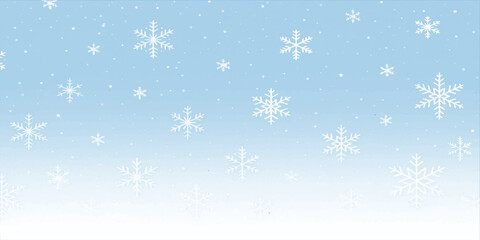 Abstract blue Christmas background illustration with snowflakes and winter holiday design vector