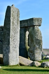 Vertical "lego" stone at Stonehenge, Salisbury, England, UK  © Olya GY