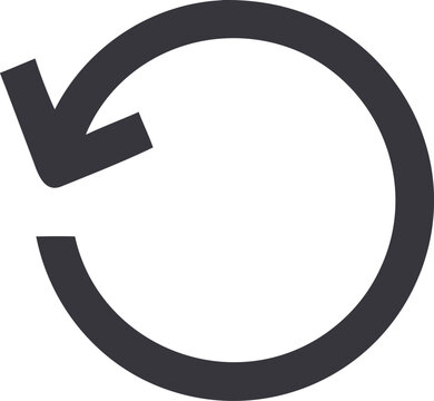 Refresh or reload icon with circular arrow symbol