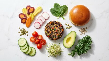 Assorted fresh vegetables for a healthy meal