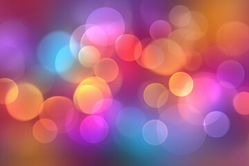 Abstract Colorful Bokeh Background