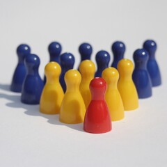 The picture shows a bowling set