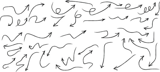 Arabic calligraphy with arrows and florid script