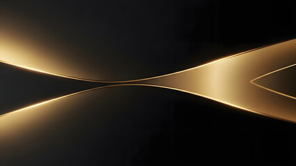 Luxury Black and Gold Abstract Geometric Background