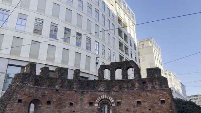 The historic Cripta di San Giovanni in Conca in Milan, Italy