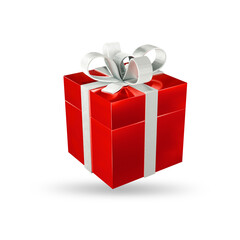 festive Christmas gifts, presents box 3d