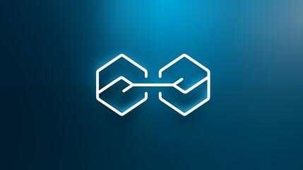 IT and technology connection icon symbolizing secure data transfer and digital network infrastructure growth