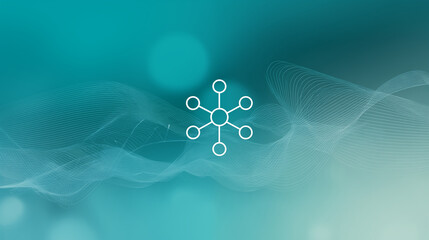 Abstract blue background with light, water-like motion, and scientific energy design