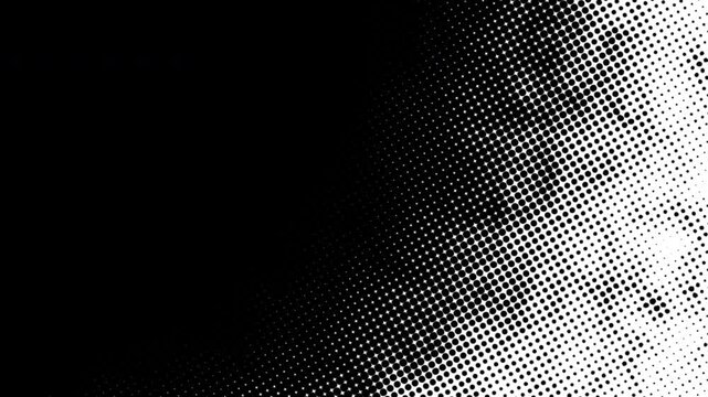 Halftone motion wipe transition. Luma Matte footage.