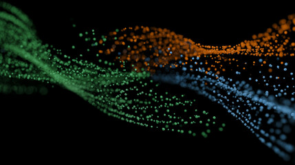 Dynamic Digital Flow Abstract Representation of IT and Technology Networks