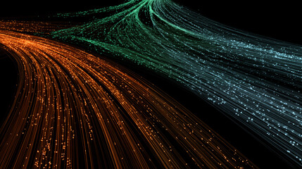 Dynamic Digital Flow Abstract Representation of IT and Technology Networks