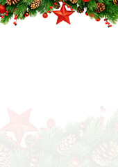 Fototapeta premium christmas vector border png