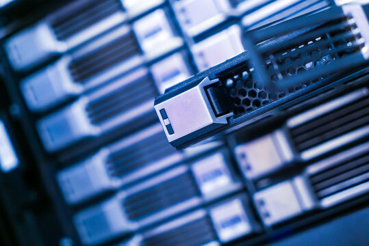 Data Storage Systems in Modern Server Rack