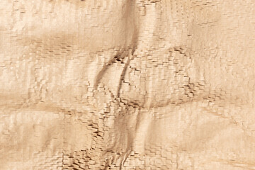 Shredded cardboard packaging abstract background texture. Full frame