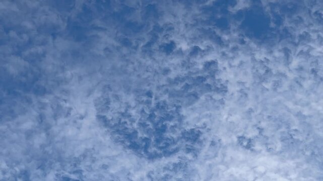 Cirrocumulus clouds in the sky.