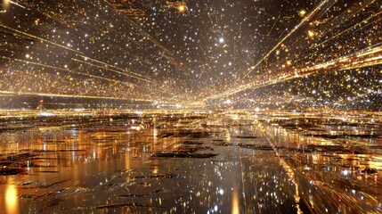 Ice shards create a winter wonderland