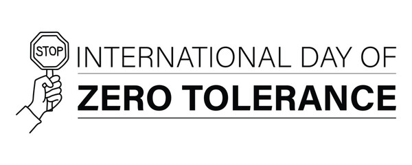 International day of zero tolerance against violence towards women symbol