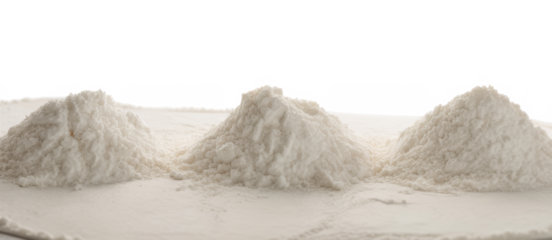 Pile of white snow cut out 
