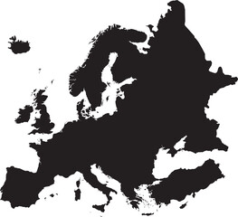 Map of Europe, European Continent Vector © Tracy