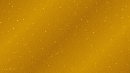 Gold Glitter Sparkle Background with Shining Cross Stars