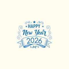 Happy New Year 2026 Creative Glow