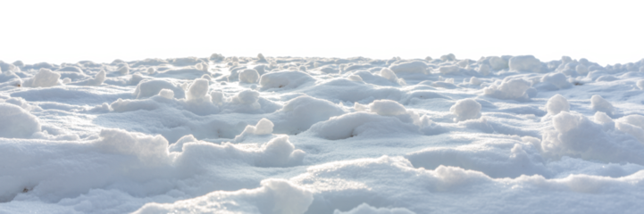 Clean white snow landscape isolated 
