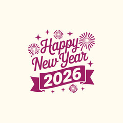 Happy New Year 2026 Gradient Style