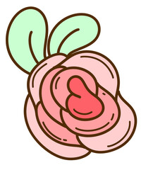 illustration of rose