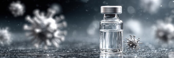 Vaccine Presentation in a Sterile Environment Ready for Public Health Initiatives and Community Vaccinations Taking Place in a Pharmacy Setting