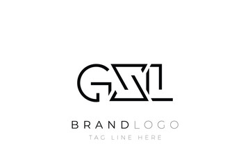 Obraz premium GZL abstract letter logo design. Modern Business Logo Design With Abstract Typography and Contemporary Style