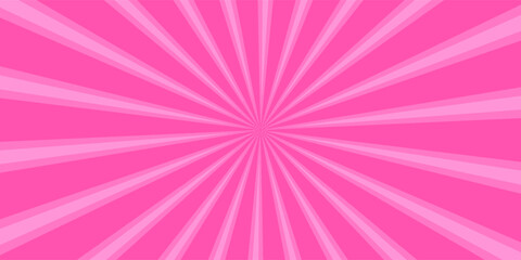 Pink comic burst background with halftone dots, retro pop art explosion frame, perfect for fun poster, girly theme, kids design, or vibrant cartoon effects. © ach
