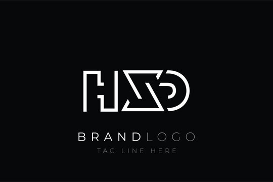 HXD abstract letter logo design. Modern Business Logo Design With Abstract Typography and Contemporary Style