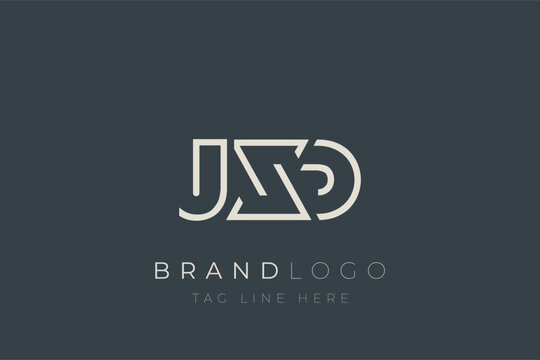 JXD abstract letter logo design. Modern Business Logo Design With Abstract Typography and Contemporary Style