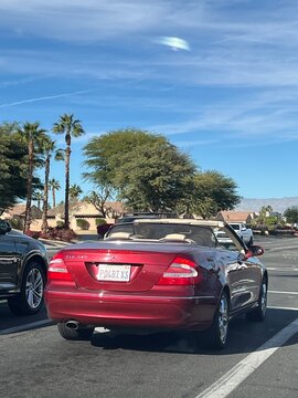 La Quinta, CA, USA
December 10, 2025
Red Convertible Mercedes