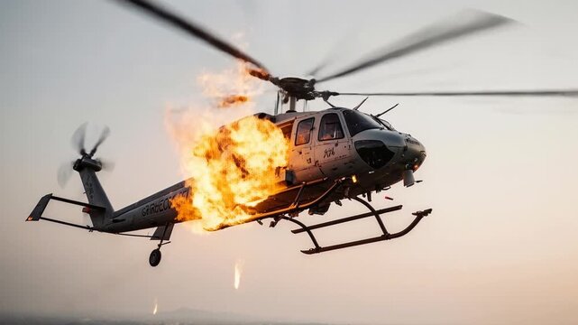 helicopter flying in the sky