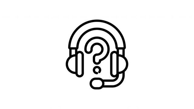 customer service animation icon