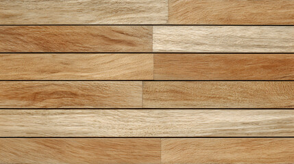 Natural brown wooden planks arranged horizontally creating a detailed texture