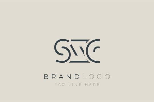 SXC abstract letter logo design. Modern Business Logo Design With Abstract Typography and Contemporary Style