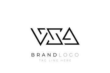 VXA abstract letter logo design. Modern Business Logo Design With Abstract Typography and Contemporary Style