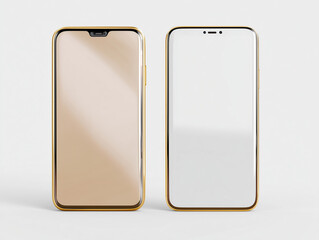 Smart phone mockup set blank isolated Transparent screen , PNG High quality Image device front view shadow Mobile phone app user experience UX or app UX 